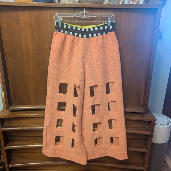 Nancy Stella Soto Wool Cutout Pants - Picture 1 of 7